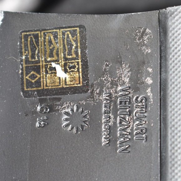 $950 STUART WEITZMAN Lift Over-The-Knee Leather Combat Boot LOWLAND 6.5 (PA30) - Picture 7 of 8